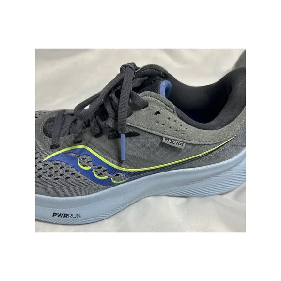 Saucony Ride 15 Womens Running Shoes Gray Blue Athletic Sneakers Size‎ 7.5 - Picture 9 of 9